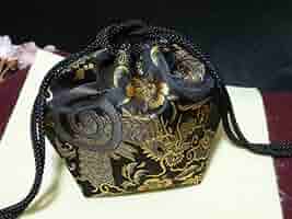 Amazon | 駒袋祭 新色傾奇者将棋駒袋紗希作 高級金襴『渦巻龍虎